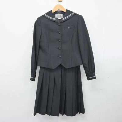 【中古】愛知県 名古屋女子大学高等学校 女子制服 2点（セーラー服・スカート）sf031368