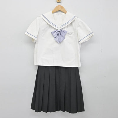 【中古】愛知県 名古屋女子大学高等学校 女子制服 3点（セーラー服・スカート）sf031369