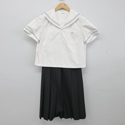 【中古】愛知県 名古屋女子大学高等学校 女子制服 2点（セーラー服・スカート）sf031370