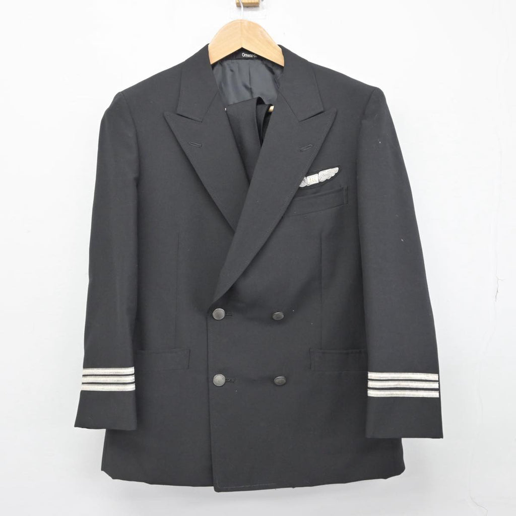 【中古】 JAL 日本航空 男性客室乗務員制服（80年代） 男子制服 2点（ブレザー）sf031387
