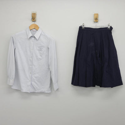 【中古】秋田県 能代高等学校 女子制服 4点（ブレザー・シャツ・ベスト・スカート）sf031388