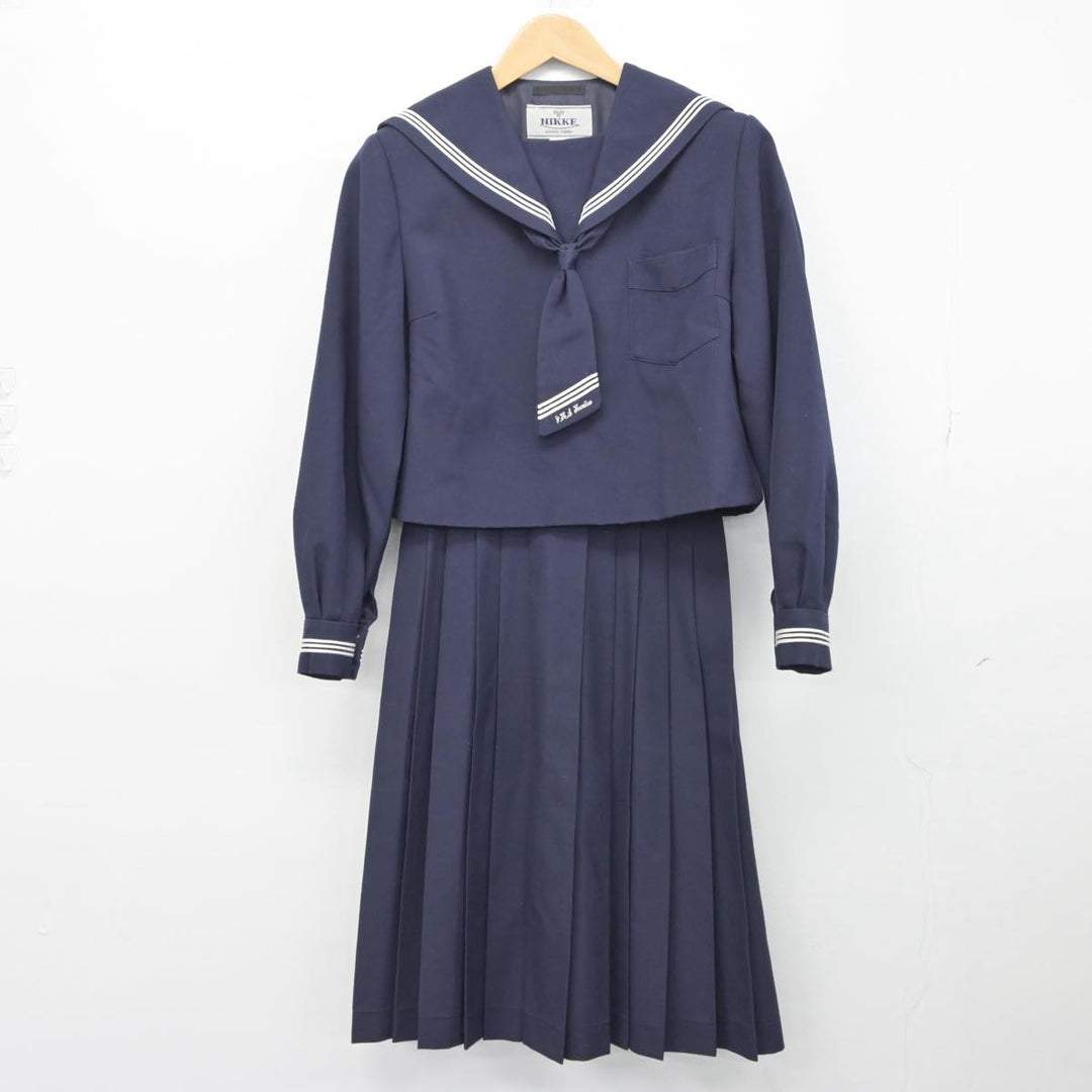 A313/S801(中古)北海道 北斗市立上磯中学校 女子制服5点 /指定品