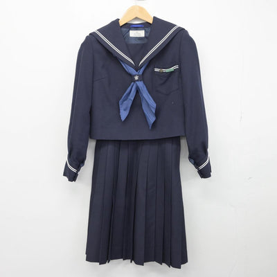 【中古】北海道 北海道函館工業高等学校 女子制服 5点（セーラー服・スカート）sf031397