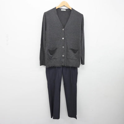 【中古】 事務服 女子制服 3点（ニット・ズボン・ズボン）sf031410