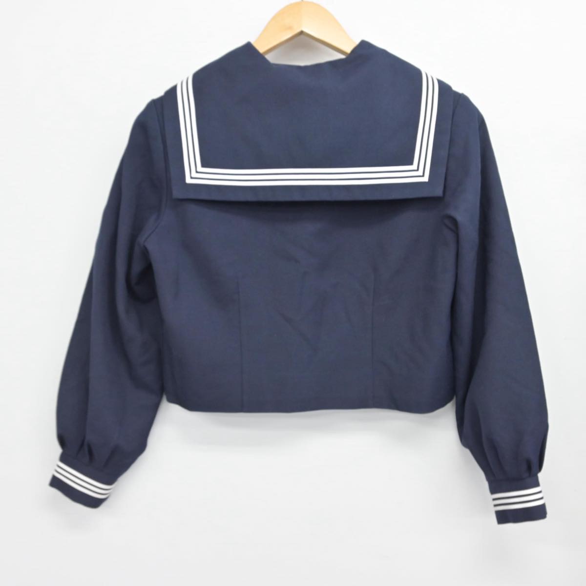 【中古】千葉県 鎌ヶ谷市立第三中学校 女子制服 3点（セーラー服・ジャンパースカート）sf031417