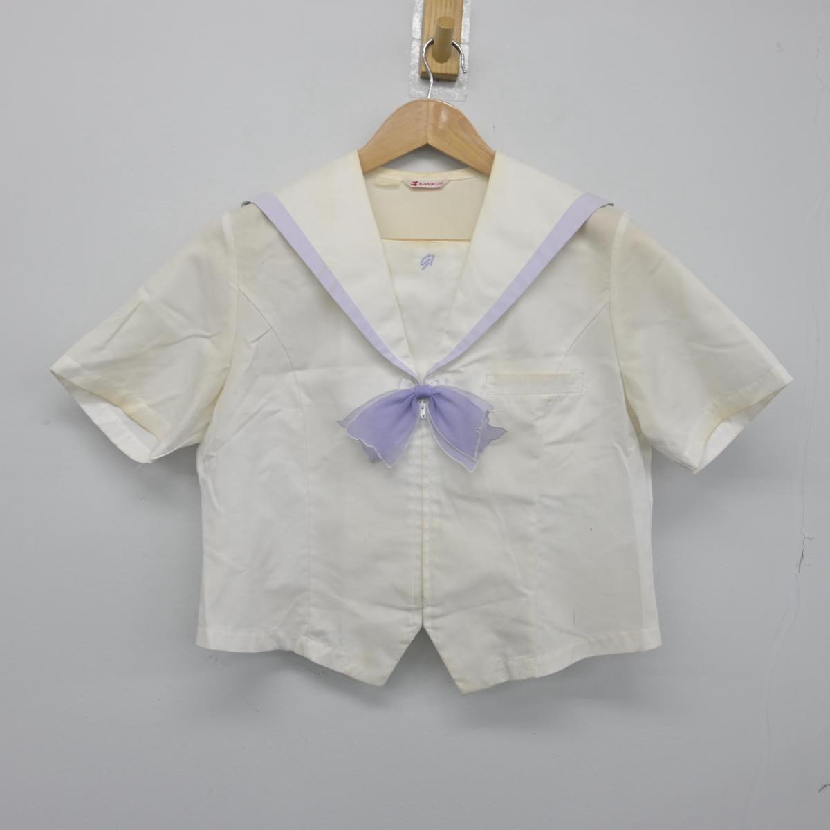 【中古】青森県 五所川原第一高等学校 女子制服 3点（ニットベスト・セーラー服）sf031421