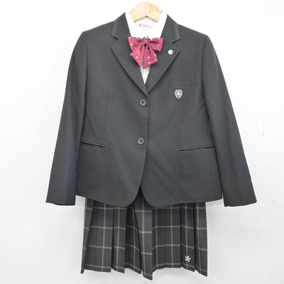 【中古】鹿児島県 明桜館高等学校 女子制服 8点（ブレザー・シャツ・スカート）sf031445