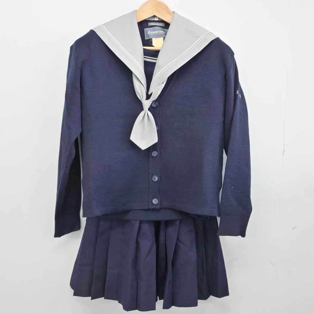 最高の品質の 四天王寺高校 女子制服 中古品 Pコート 紺色 M