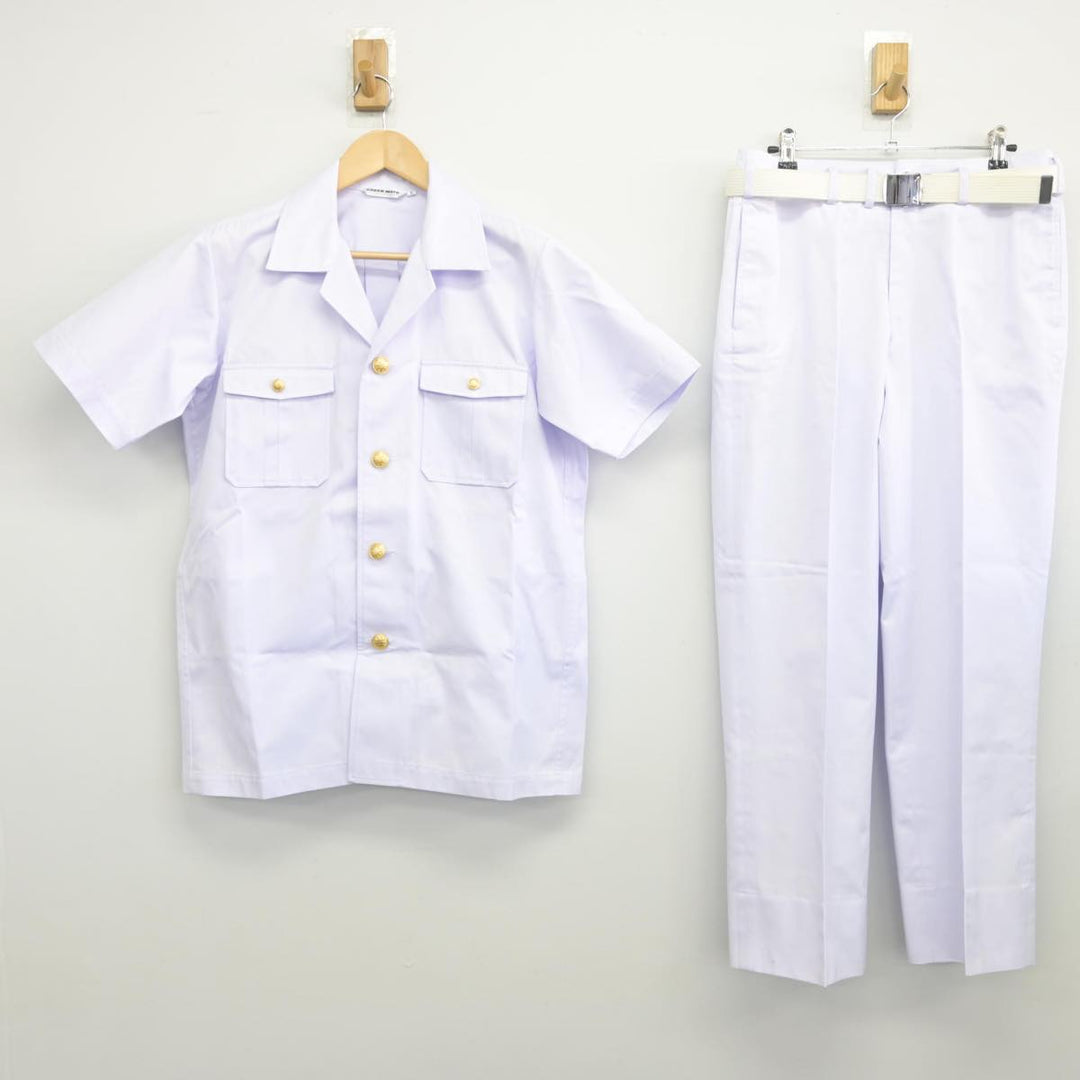 【中古】東京都 東京海洋大学 男子制服 3点（シャツ・ズボン）sf031462