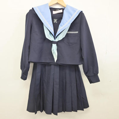 【中古】大阪府 庭代台中学校 女子制服 4点（セーラー服・スカート）sf031463