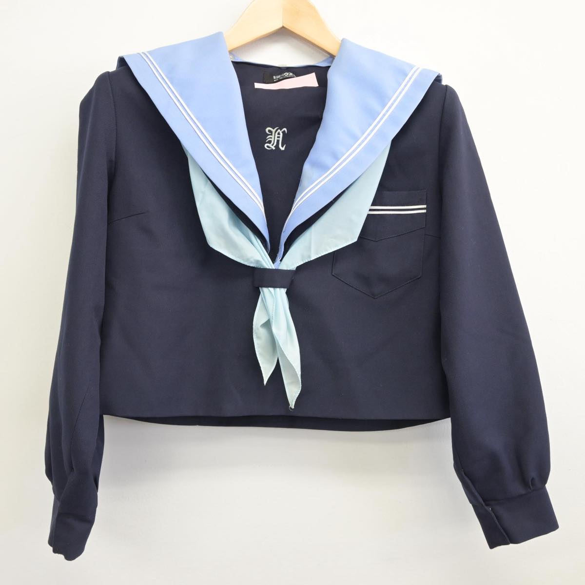 【中古】大阪府 庭代台中学校 女子制服 4点（セーラー服・スカート）sf031463