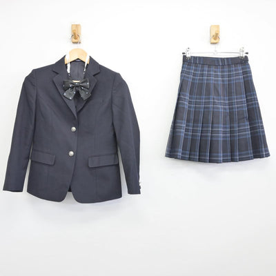 【中古】大阪府 住吉高等学校 女子制服 3点（ブレザー・スカート）sf031464