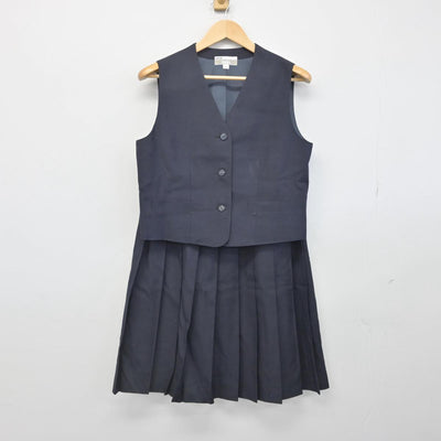 【中古】埼玉県 朝霞高等学校 女子制服 2点（ベスト・スカート）sf031474