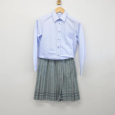 【中古】岐阜県 松翠学園岐阜女子高等学校 女子制服 2点（シャツ・スカート）sf031479