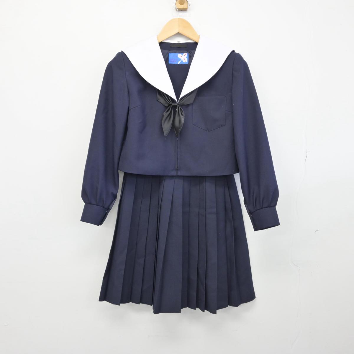 【中古】岐阜県 岐阜市立加納中学校 女子制服 3点（セーラー服・スカート）sf031481