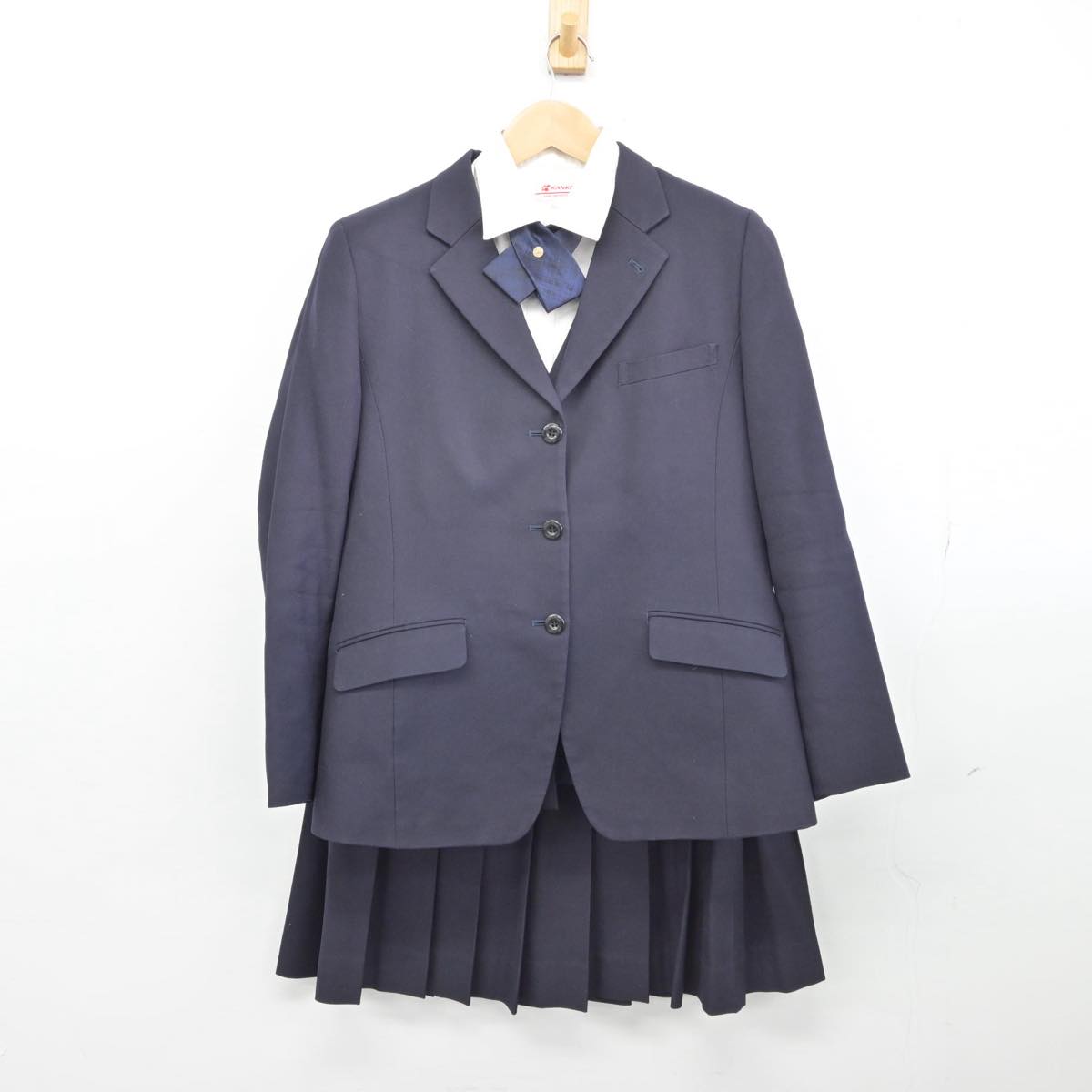 【中古】東京都 東京家政大学付属女子中学校・高等学校 女子制服 5点（ブレザー・ベスト・シャツ・スカート）sf031516