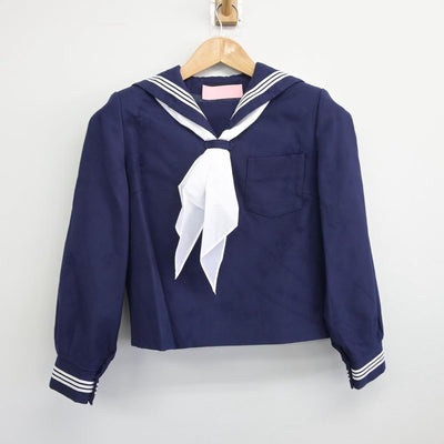 【中古】京都府 京都女子中学校・高等学校 女子制服 3点（セーラー服・スカート）sf031528