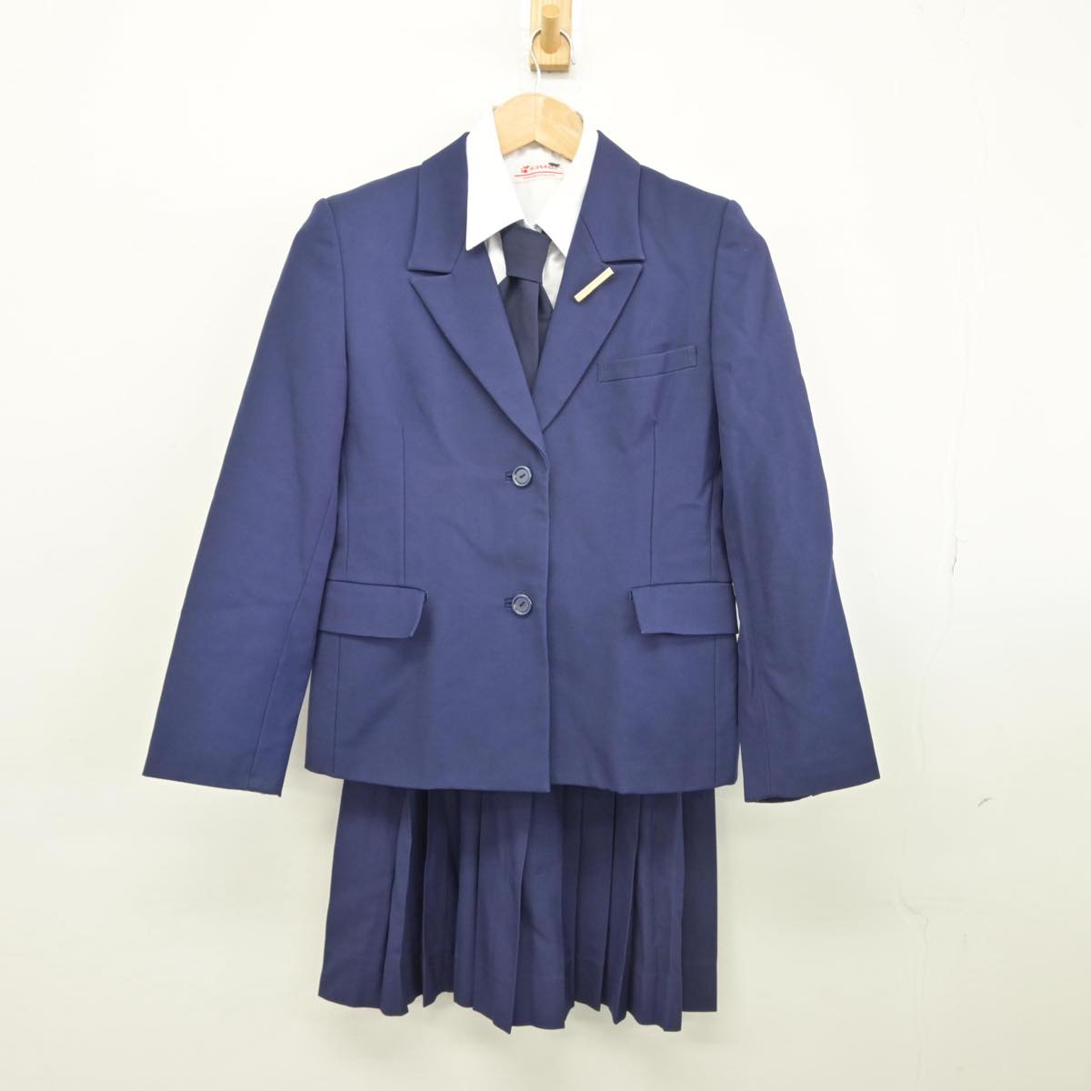 【中古】京都府 京都女子中学校・高等学校 女子制服 5点（ブレザー・シャツ・スカート）sf031534