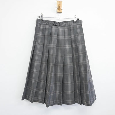 【中古】熊本県 水俣高等学校 女子制服 2点（ベスト・スカート）sf031538