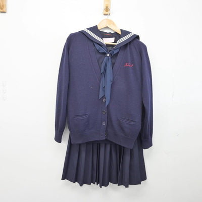 【中古】兵庫県 加古川東高等学校 女子制服 4点（ニット・セーラー服・スカート）sf031554