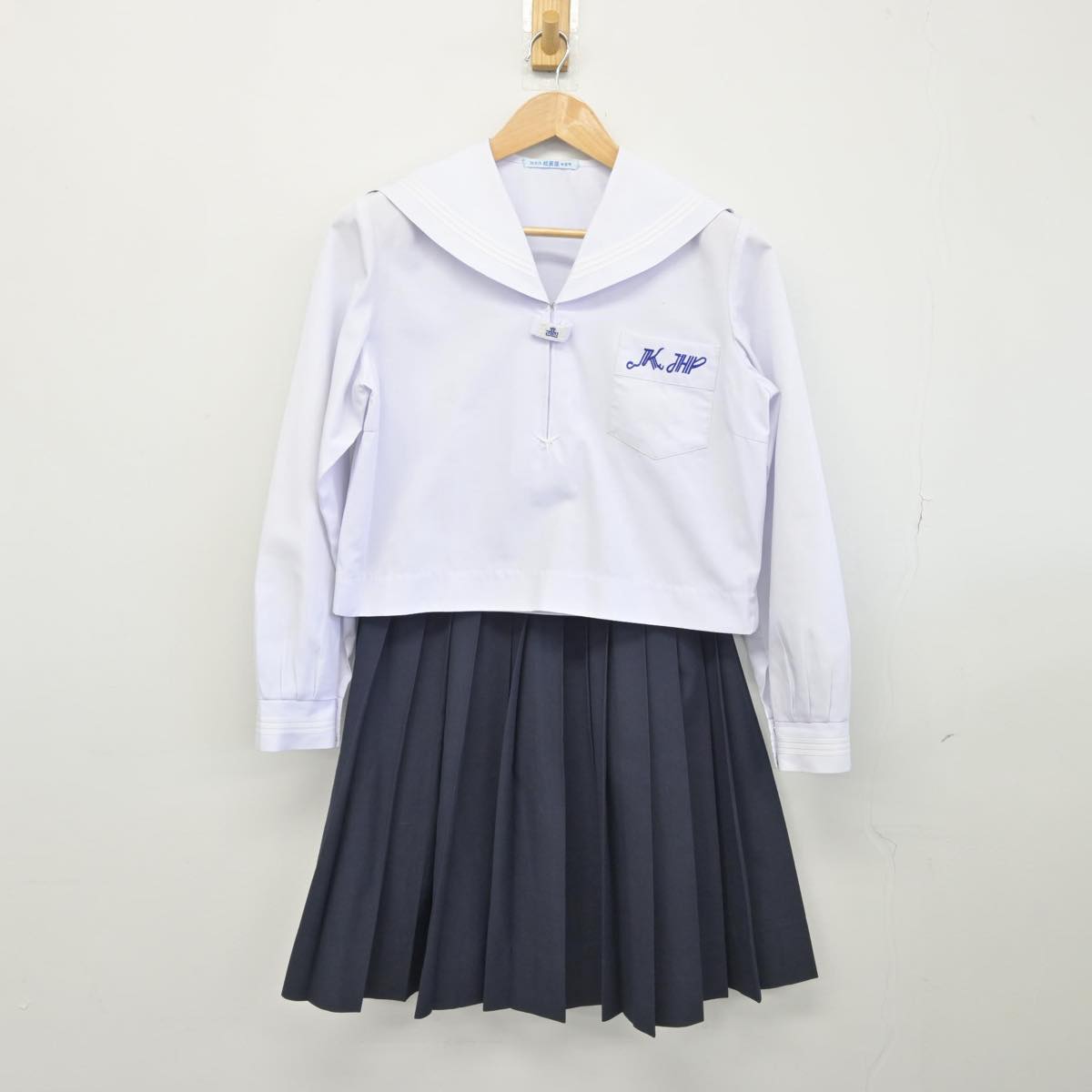 【中古】兵庫県 加古川東高等学校 女子制服 3点（ニット・セーラー服・スカート）sf031555