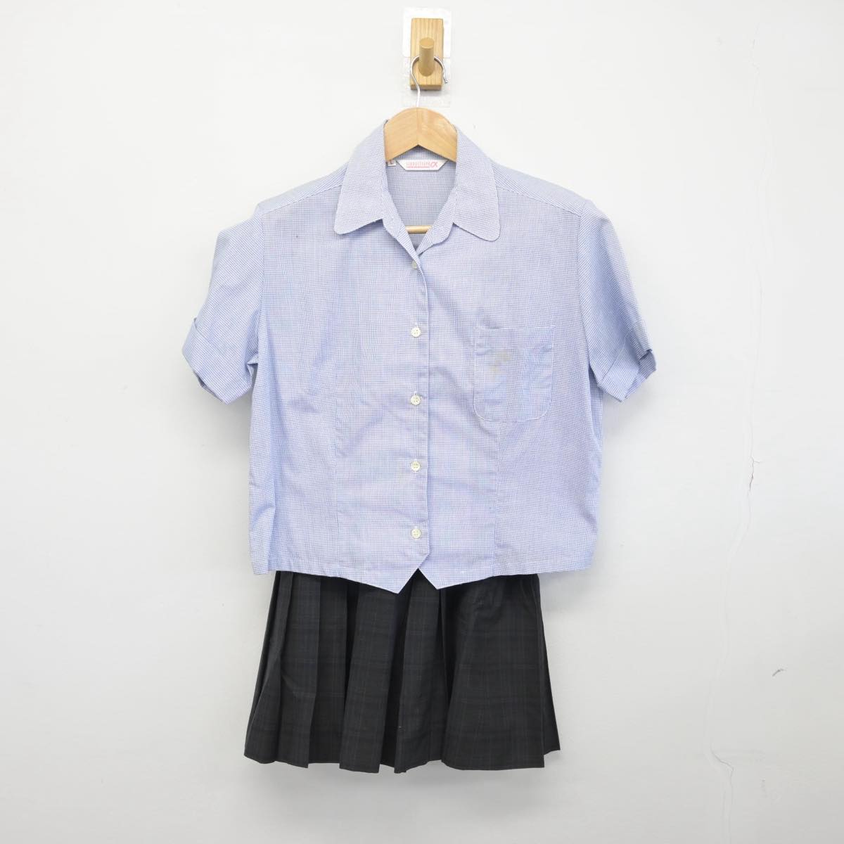 【中古】京都府 福知山私立淑徳高等学校 女子制服 3点（シャツ・スカート）sf031562