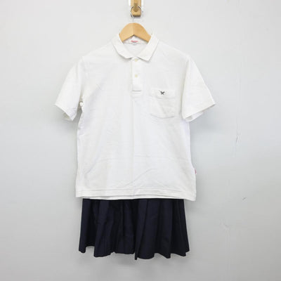 【中古】石川県 金沢西高等学校 女子制服 2点（シャツ・スカート）sf031565