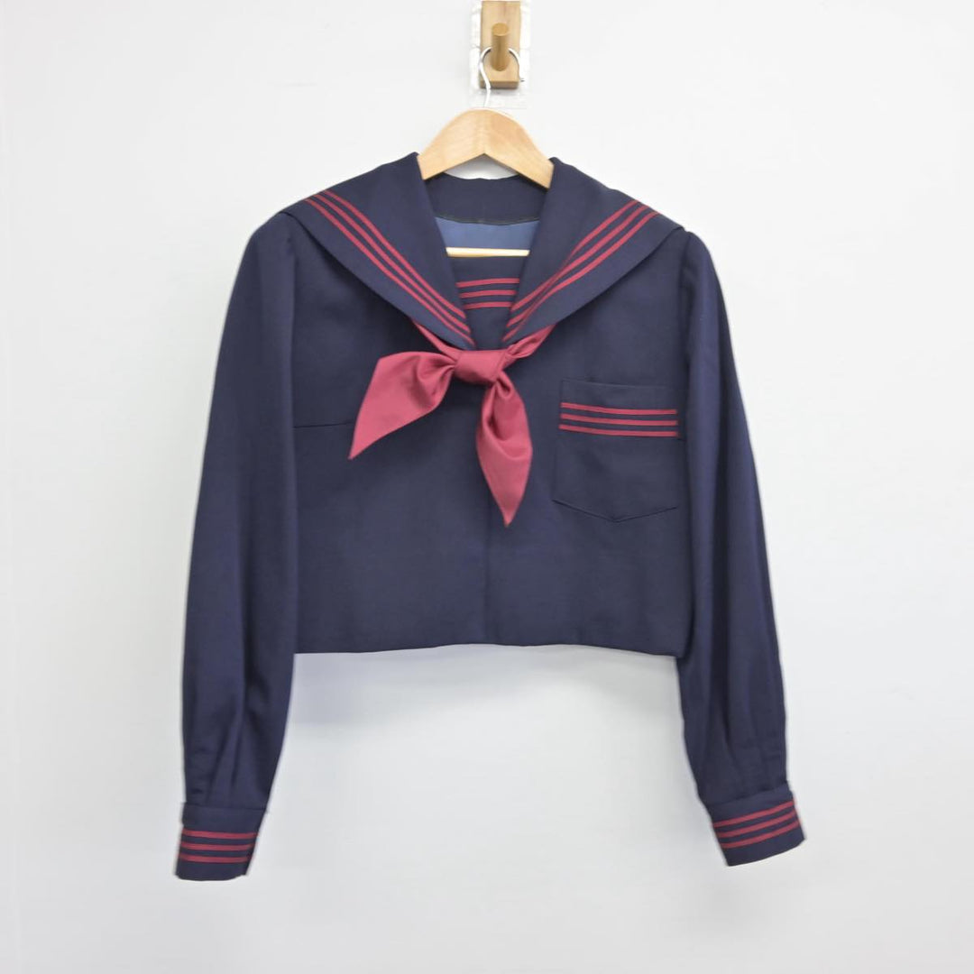 中古】京都府 福知山私立淑徳高校 女子制服 2点（セーラー服