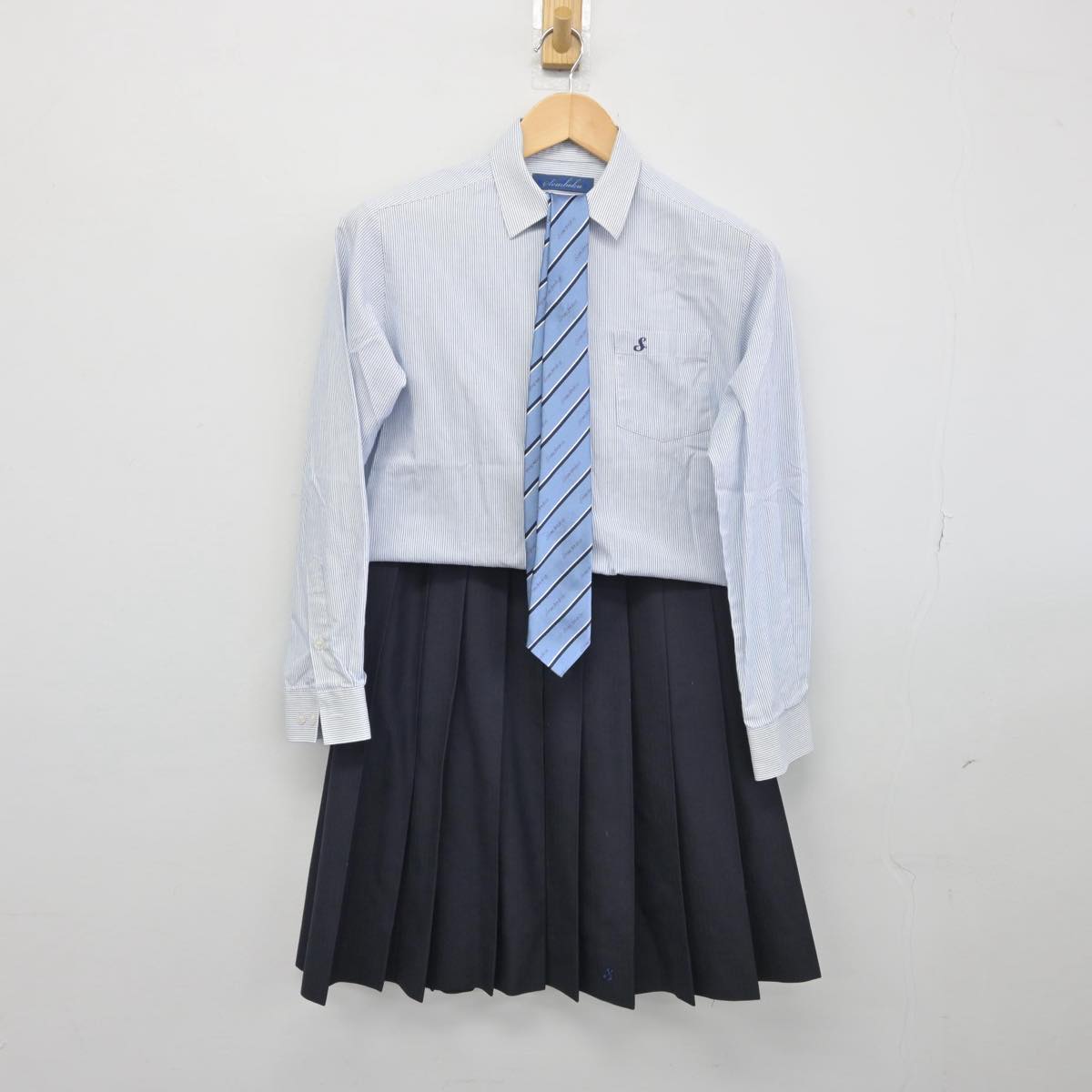 【中古】大阪府 泉北高等学校 女子制服 3点（シャツ・スカート）sf031573