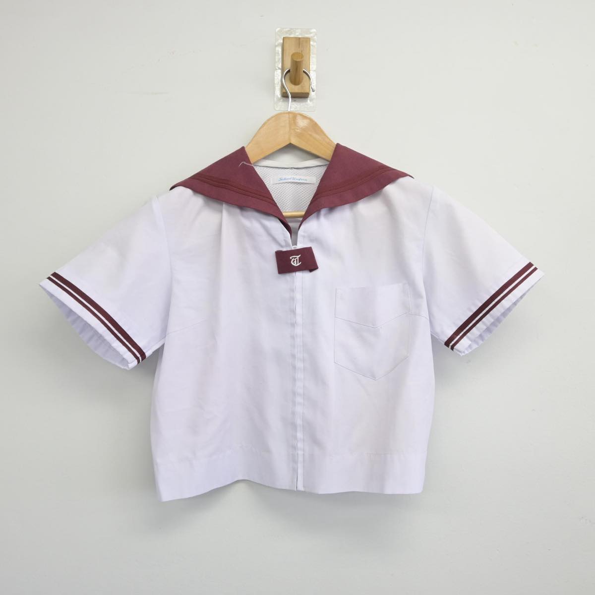 【中古】大阪府 津久野中学校 女子制服 2点（セーラー服・セーラー服）sf031583