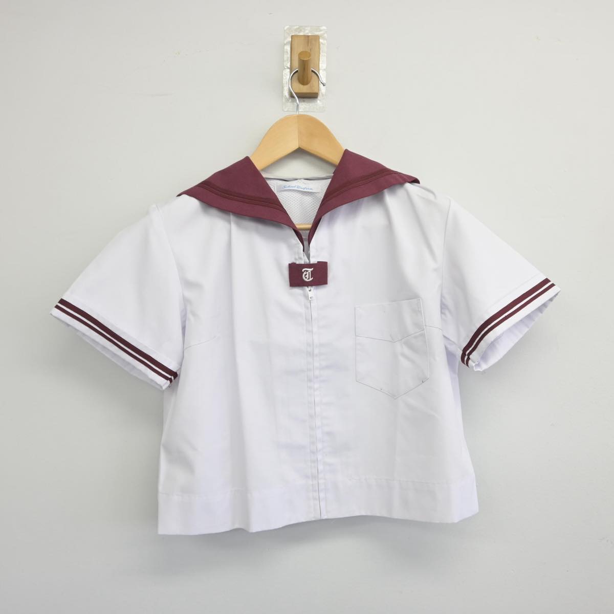 【中古】大阪府 津久野中学校 女子制服 2点（セーラー服・セーラー服）sf031583