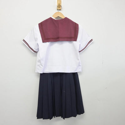 【中古】大阪府 津久野中学校 女子制服 4点（セーラー服・スカート）sf031584