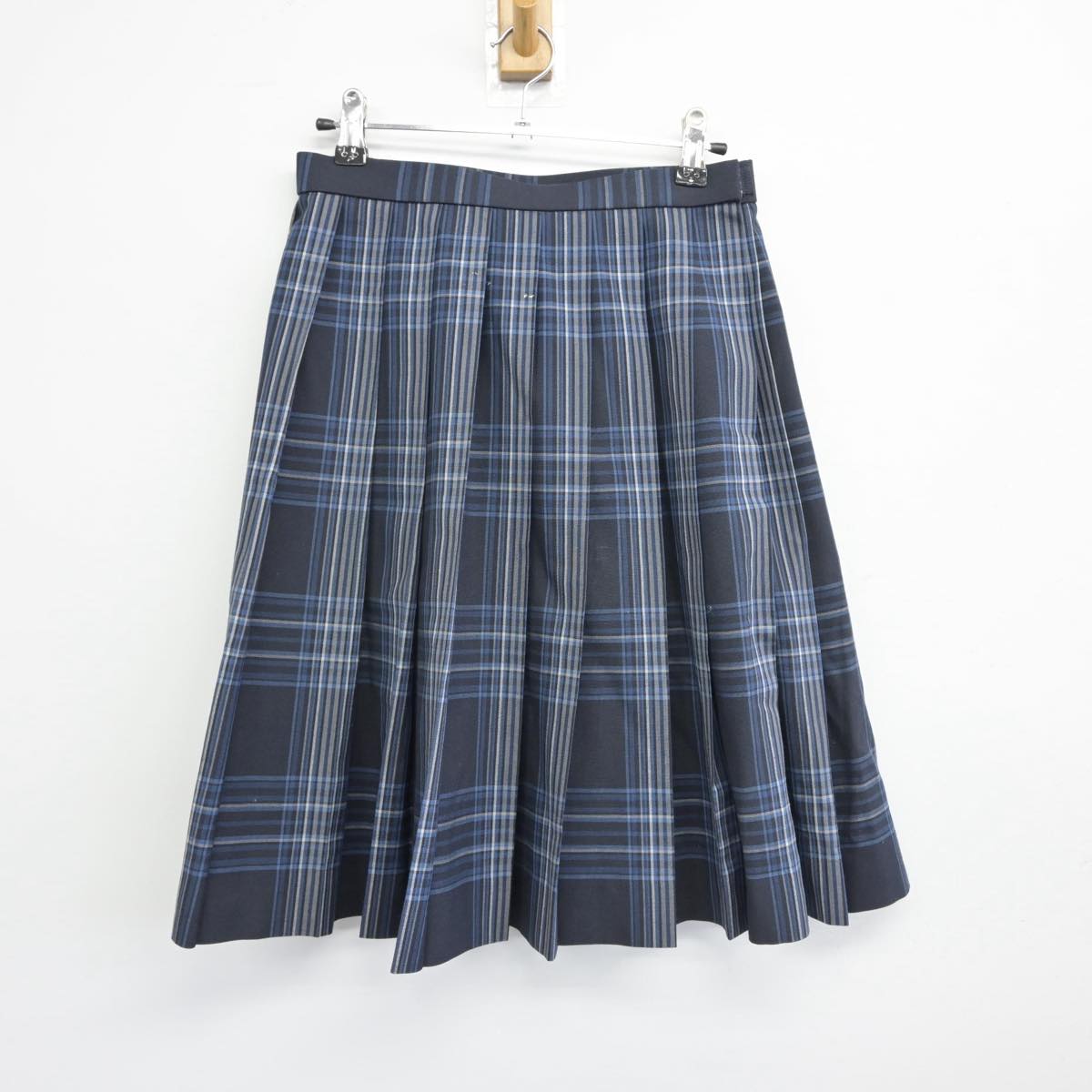 【中古】京都府 京都成章高等学校 女子制服 2点（ニットベスト・スカート）sf031587