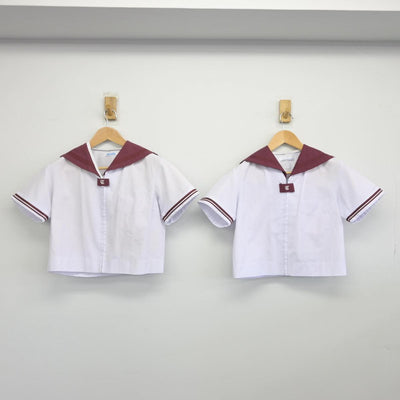 【中古】大阪府 津久野中学校 女子制服 2点（セーラー服）sf031588