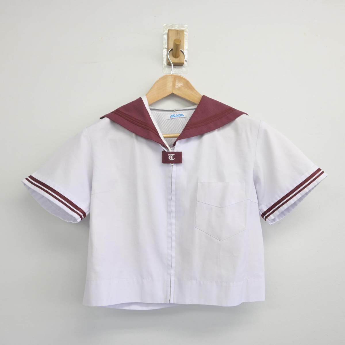 【中古】大阪府 津久野中学校 女子制服 2点（セーラー服）sf031588