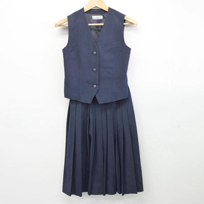 【中古】埼玉県 さいたま市立美園中学校 女子制服 2点（ベスト・スカート）sf031630