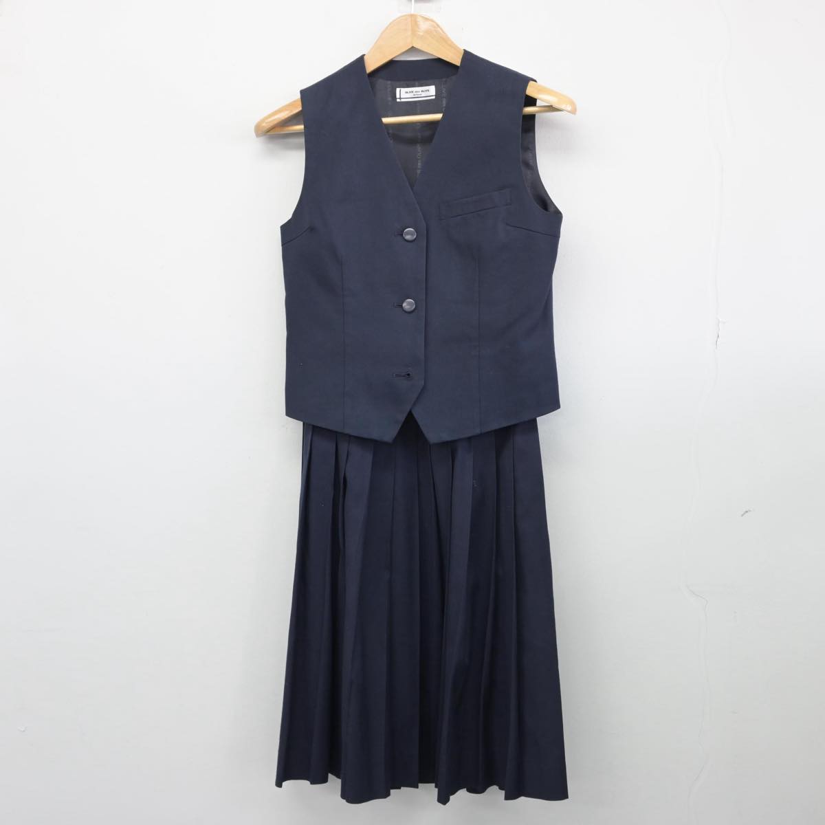 【中古】埼玉県 さいたま市立美園中学校 女子制服 2点（ベスト・スカート）sf031631