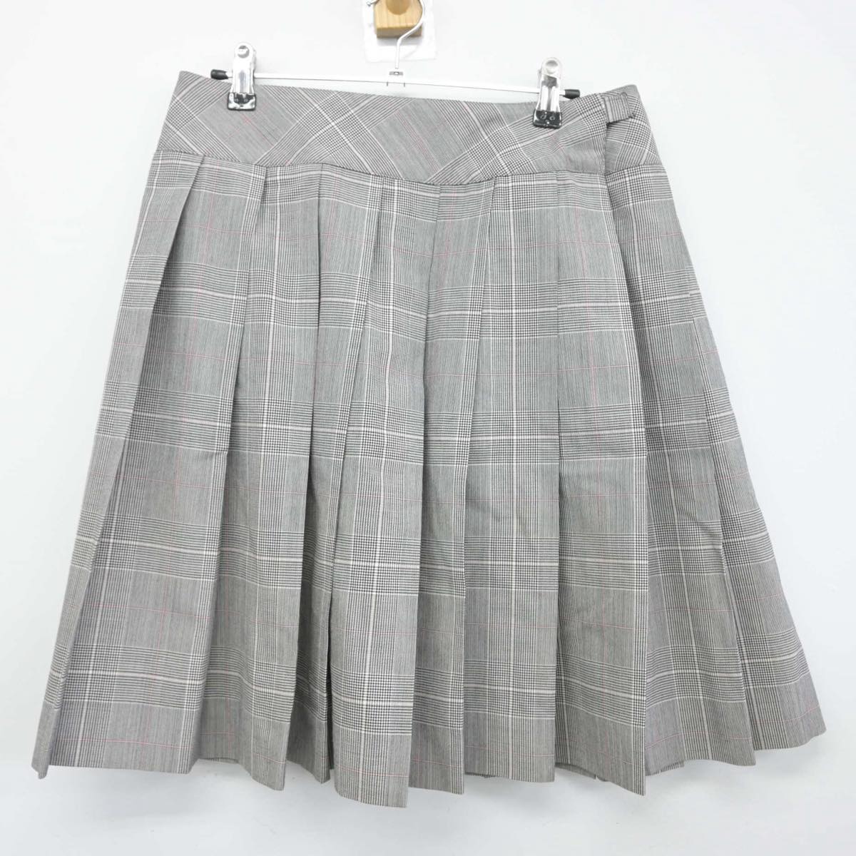 【中古】東京都 日大明誠高等学校 女子制服 3点（ニットベスト・シャツ・スカート）sf031633