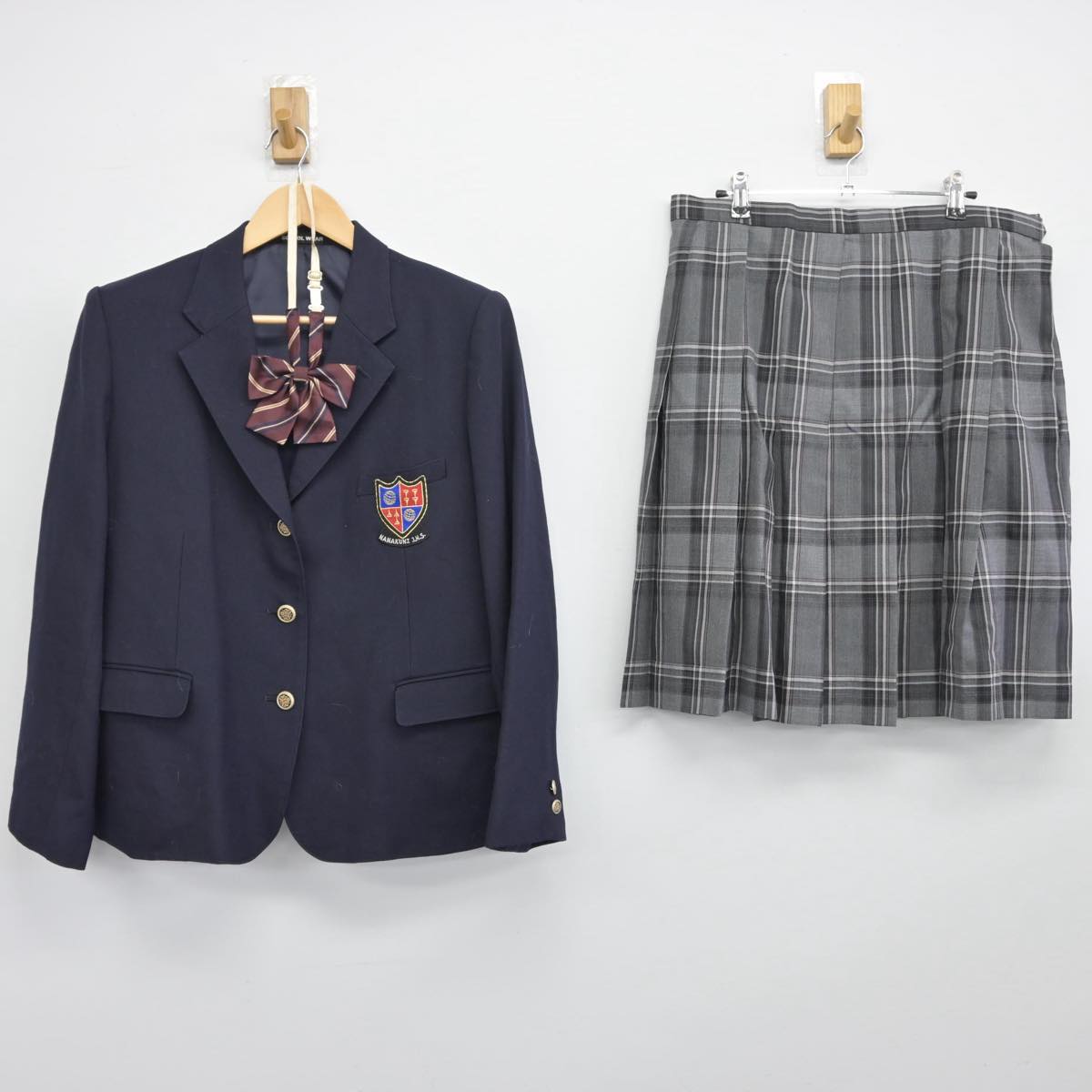 【中古】東京都 七国中学校 女子制服 3点（ブレザー・スカート）sf031635