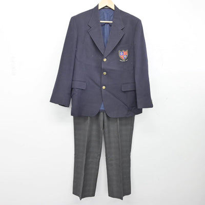 【中古】東京都 七国中学校 男子制服 2点（ブレザー・ズボン）sf031636