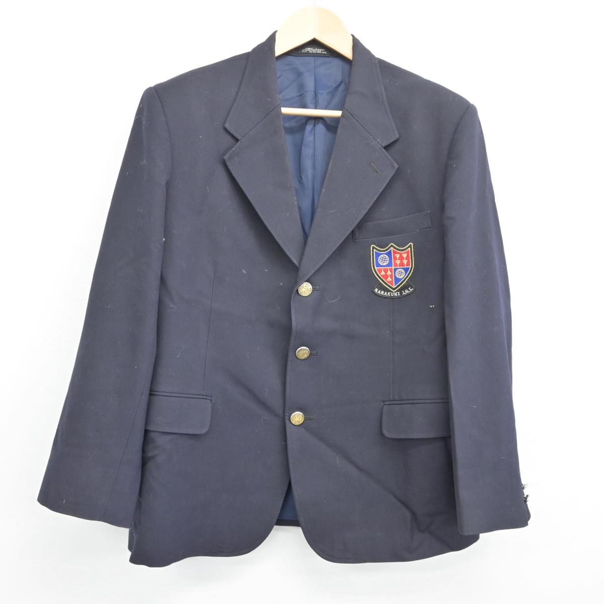 【中古】東京都 七国中学校 男子制服 2点（ブレザー・ズボン）sf031636