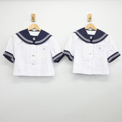 【中古】千葉県 木更津高等学校 女子制服 2点（セーラー服）sf031642