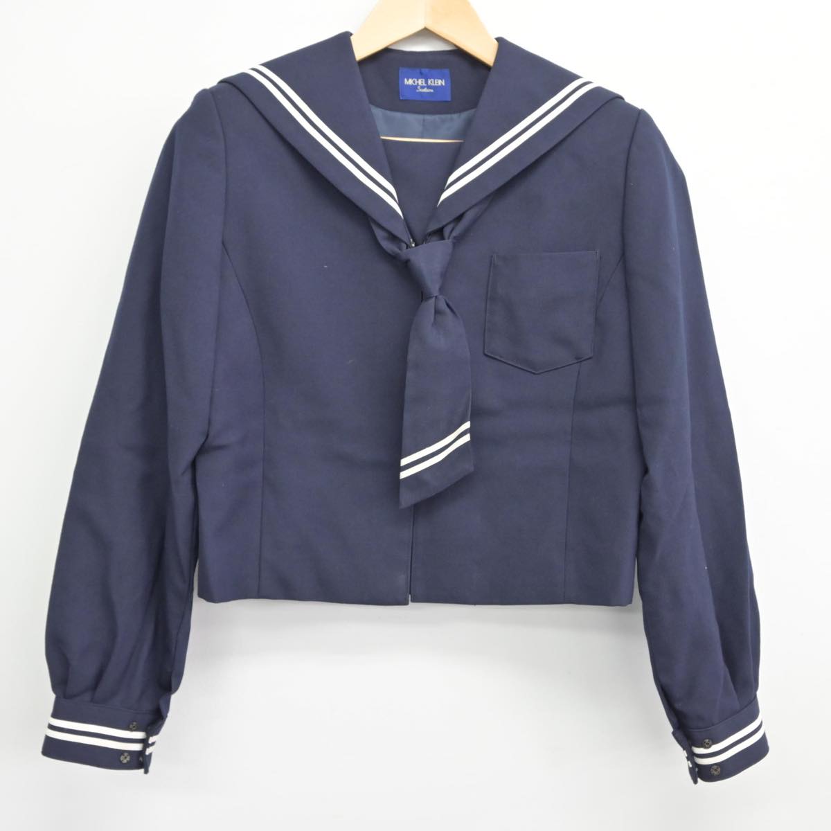 【中古】青森県 青森市立西中学校 女子制服 3点（セーラー服・スカート）sf031661