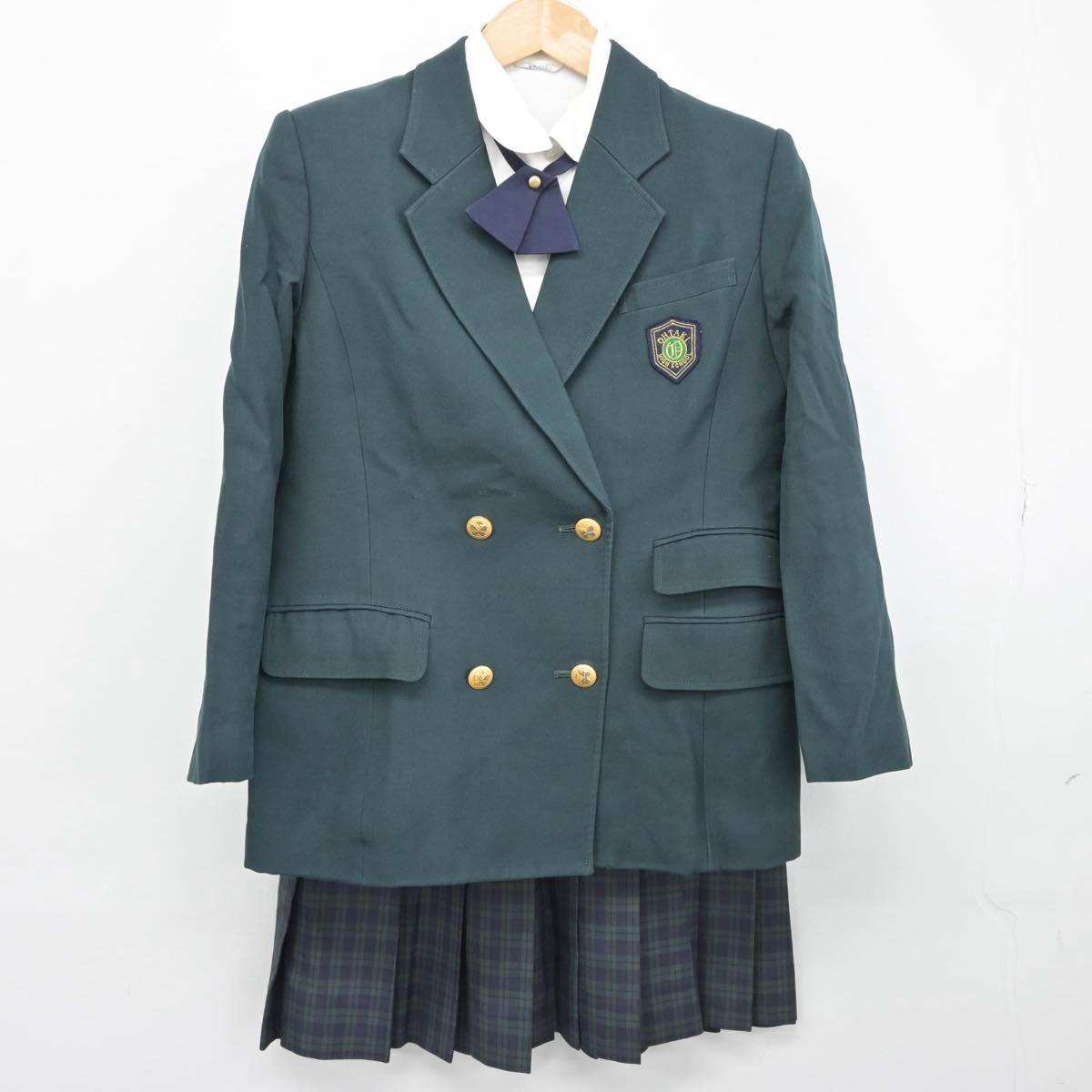 【中古】千葉県 大多喜高等学校 女子制服 4点（ブレザー・シャツ・スカート）sf031668