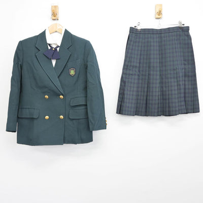 【中古】千葉県 大多喜高等学校 女子制服 4点（ブレザー・シャツ・スカート）sf031668