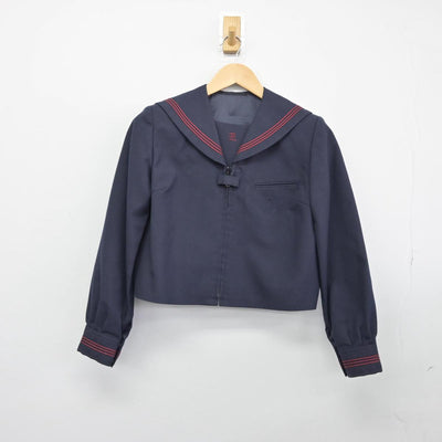 【中古】東京都 両国中学校 女子制服 2点（セーラー服・ジャンパースカート）sf031679