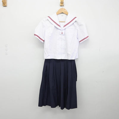 【中古】東京都 両国中学校 女子制服 3点（セーラー服・スカート）sf031680