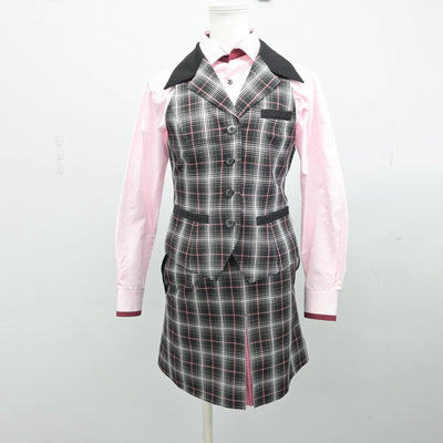 【中古】 プラザ上大岡アンドミラージュ 女子制服 3点（シャツ・ベスト・スカート）sf031688