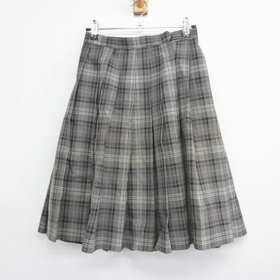 【中古】埼玉県 淑徳与野中学校 女子制服 2点（ニットベスト・スカート）sf031700