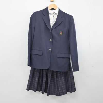 【中古】北海道 北海道留辺蘂高等学校 女子制服 3点（ブレザー・シャツ・スカート）sf031708